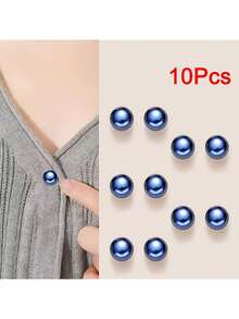 10pcs Invisible Snap Clips - Anti-Flashing Buttons, Detachable Design, Suitable For Cardigans, Sweaters, Knits To Tighten And Secure - Fashion Decorative Button Accessories With Non-Slip Rings - No Sewing Required, Essential For Women's Formal And Casual Outfits, Wardrobe Essential Stylish Accessory - A - View 14