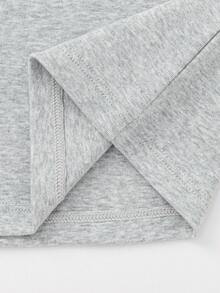 Balabala Boys Pajama Set, Loose Fit, Soft Fabric, Relaxed Home Comfort - Gray Green Tone - View 5