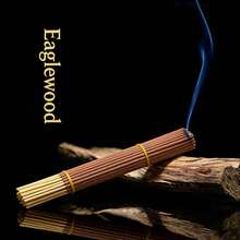 17/85/102/202pcs Peruvian Palo Santo/Agarwood Incense Sticks, Long Burning Time, Smooth & Clean, Natural Vine Material, Suitable For Home, Kitchen And Dining Room Use - 沉香 - 查看 3