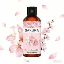LZJV 100ml/30ml/10ml Sakura Facial Oil, Moisturizing Sakura Essential Oil, Smooth Skin Fragrance Skincare Oil, Pure Plant Extract Oil, Ideal Gift - Cherry Blossoms - View 1