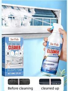 منظف مكيف هواء عشوائي جديد وقديم، منظف مكيف هواء منزلي معلق بدون تفكيك أو غسيل، إزالة الروائح الكريهة وإزالة الترسبات، رغوة تنظيف المكيف، تحديث كامل لتغليف المنتج - متعدد الألوان - مشاهدة 2