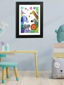 Black Magnetic Flip Frame Decoration 8 Inch Display Shatterproof Front Load Easy Change No Tools Needed Wall Desk Stand Modern Home Gallery System Artwork Portfolio - Black - View 9