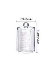 3件套浴室收纳罐套装，亚克力棉签收纳盒，适用于棉签、棉球、棉垫、牙签等 - 小巧的收纳罐和瓶子套装，必备浴室装饰配件 - 彩色 - 查看 16