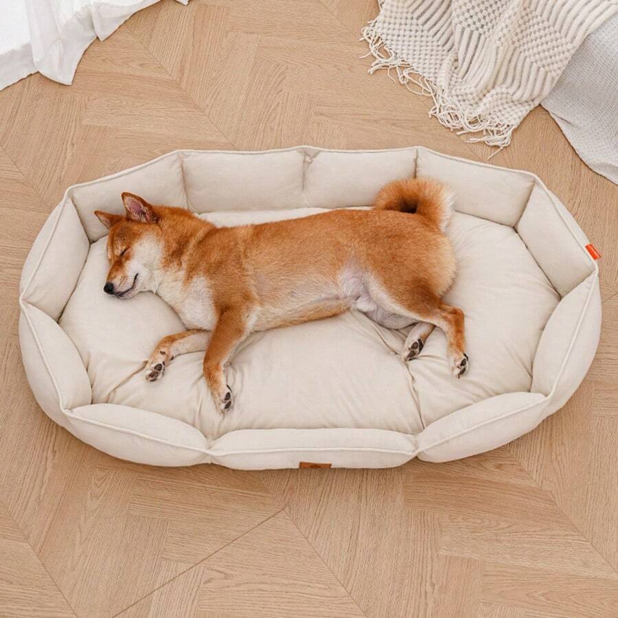 wuyingongfang 1pc Suede Material Rectangular Waterproof Anti-Urine Removable Washable Easy Clean Dog Bed Cat Bed Pet Bed, Wear-Resistant Bite-Resistant Dirt-Resistant Soft Comfortable Dog Bed Cat Bed Bed Mat Pet Mat Dog Bed Cat Bed Pet Bed, Suitable For Large Medium Small Dogs And Cats, Universal For Cats And Dogs, Suitable For Large Medium Small Cats And Dogs, All Season Use For Sleeping, Multiple Colors Available