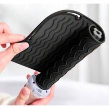 便携式硅胶隔热垫，直发器隔热垫，卷发棒隔热垫，防滑隔热垫，旅行造型必备，适合旅行梳妆台，旅行美发配件收纳盒 - 隔热垫，直发器垫，卷发棒保护垫