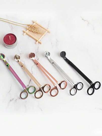 Stainless Steel Wick Trimmer, Candle Scissors, Candle Accessories & Decorations, Candle Snuffer, Home Decor, Wick Cutter, Multiple Colors Available, Birthday Graduation Gift, Ramadan Celebration