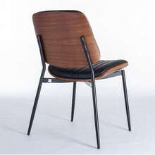 Dining Chairs - Black + PU Leather + Foam - View 7