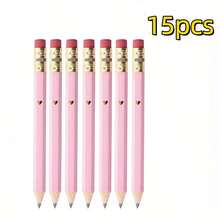 粉色木质铅笔，书写流畅，适合作为书写工具、学习用品、奖励、激励礼物、节日礼物、情人节礼物、结婚礼物。 - 粉色 - 查看 8