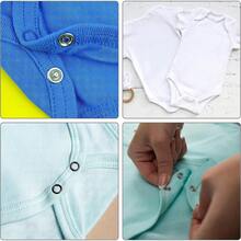 Bộ 400 nút bấm năm chấu, bộ nút bấm kim loại kèm kìm bấm và hộp đựng, dùng cho đồ thủ công DIY, quần áo, mũ, túi xách (Màu ngẫu nhiên) - Bạc - Xem 10