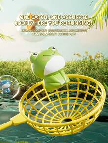 Frog Bounce And Catch Game, Catching Music Games For Kids 4-8 8-12, Frog Pop Up Game, Christmas Birthday Gift For Toddler 3-5 - 綠色 - 查看 2