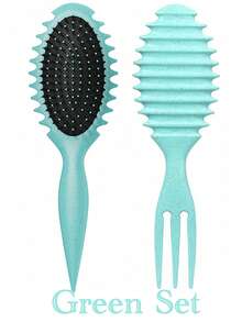 Hair brushes-EU+UK 2025新款卷发梳 - 专业卷发造型工具，符合人体工学的手柄，防毛躁，易于梳理，边缘提拉设计，打造完美卷发，适合所有发质，由Candybrush设计 - 彩色 - 查看 10