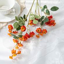 1朵仿真玫瑰，丝绸樱花，适用于DIY花束、插花、拱门装饰、花瓶填充、家居装饰、婚礼及派对中心摆件、办公桌装饰、户外花园装饰、情人节礼物 - 彩色 - 查看 10