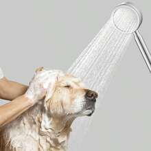 Silver Aluminum Shower Head: Shower Sprayer, No Electricity Needed, Durable Plastic Material, Handheld Shower Head, For Shower Use Only - Silver - View 6