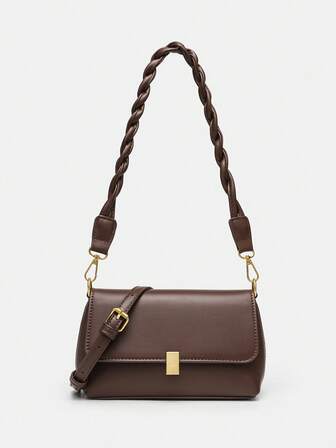 2025 Ny Retro Lyxig Liten Fyrkantig Väska För Damer, Enkel Mångsidig Axelväska, Högkvalitativ Axelväska För Armhålan, Lämplig För Damers Dagliga Modematchning Och Utflykter