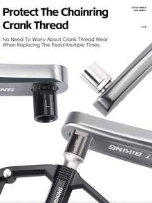 WEST BIKING Bicycle Pedal Extenders (1 Pair), Lightweight Design, Durable, Easy To Install, For Mountain Bike/Road Bike - Multicolor - View 4