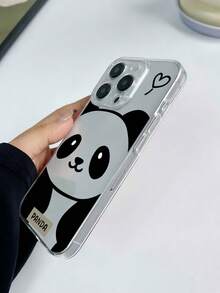 Funda para teléfono con diseño de Panda Love Art Print Element, compatible con iPhone 16, 15, 14 Pro Max, 13, 12, 11, XR y XS Plus. Fabricada en silicona TPU, ofrece protección contra golpes y caídas, además de una excelente sensación al tacto. Es el regalo ideal para familiares, amigos y seres queridos. - transparente - Ver 5