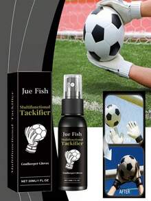 JUE FISH Goalkeeper Glove Anti-Slip Spray / Glove Anti-Slip Spray / Adhesive Spray To Increase Glove Tack And Grip Strength, Suitable For Basketball, Volleyball, American Football, Soccer And Other Ball Sports, Best Gift For Boyfriend (Random New Or Old Version) - Multicolor - View 4