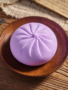 1pc Colorful Dumpling Shaped Squishy Stress Relief Ball, Comes With Gift Bag, Squeeze Dough Ball To Relieve Stress And Anxiety, Soft Bun Shaped Stretchy Desktop Toy, Squeeze And Pinch, Soft And Squishy, Stress Relief Toy - Multicolor - View 7