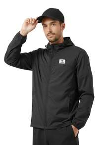 CAMEL CROWN 男士 UPF 50+ 防晒夹克，透气长袖连帽衫，适合夏季徒步、钓鱼等户外活动 - 幻影黑 - 查看 8