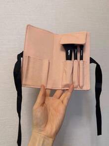 Gucci Geantă de machiaj esențială de călătorie roz de lux și set de pensule de machiaj, husă organizatoare portabilă pentru cosmetice pentru călătorii și utilizare zilnică - Roz - Vizualizare 3