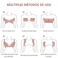 Cinta Para Busto de 5 Metros y 10 Piezas de Pezoneras Adhesiva Tape para Busto Cinta para Levantamiento de Busto Cubre Pezones para Mujer Boobe Tape de Senos para Trajes o Vestido de Fiesta - como en la foto - Ver 5