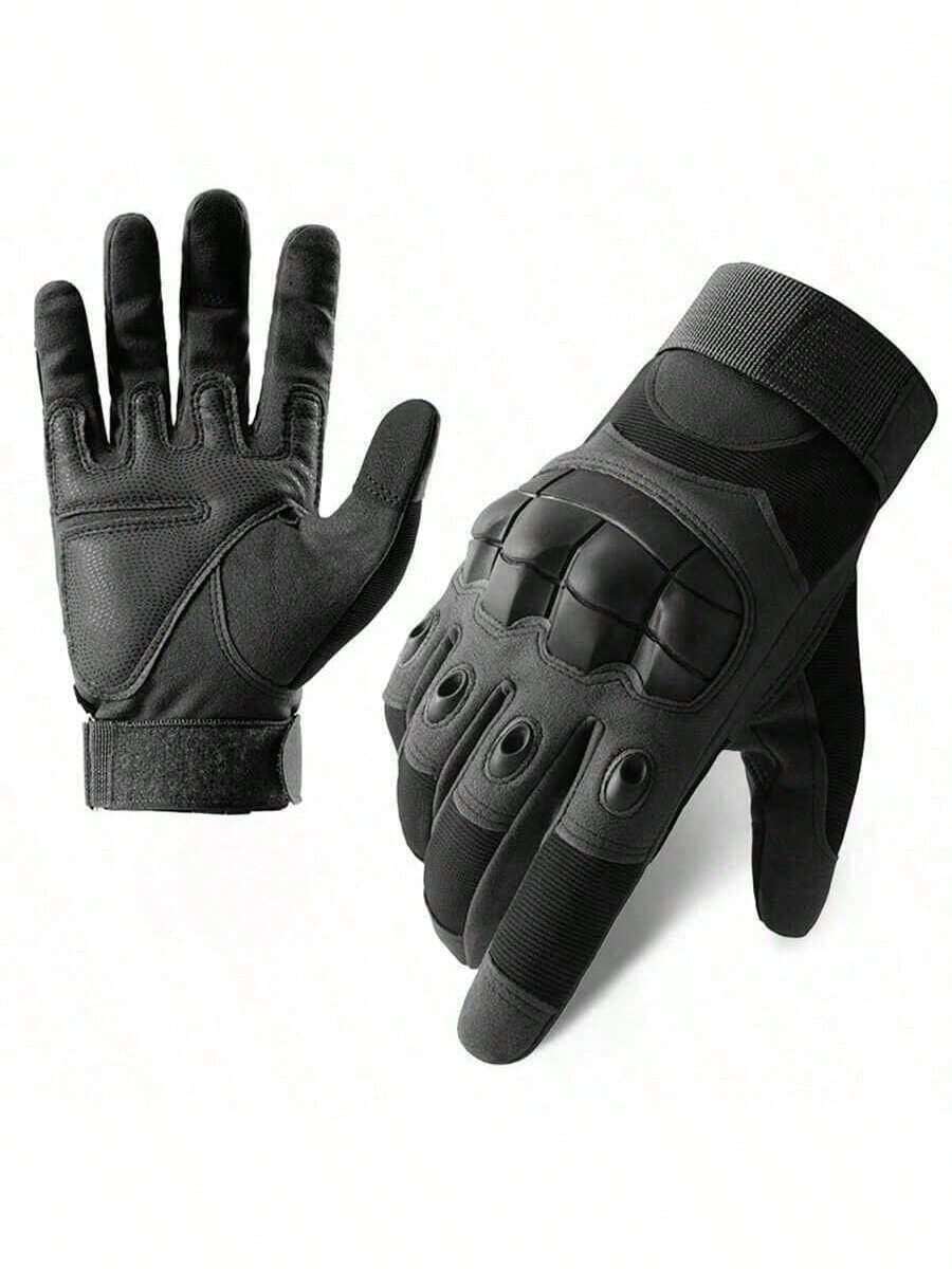 1 Pair Tactical Gloves, Touchscreen Friendly, Fitness Protection, Motorcycle, Hunting, Full Finger Outdoor Gloves - Multicolor - View 1
