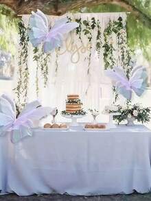 1/3pcs Silk-Like Realistic 3D Butterfly Decorations, Suitable For Photography Backdrops, Holiday Celebrations, Butterfly Themed Parties, Giant Tulle Fake Butterfly Window Displays, Outdoor Garden Decor - Multicolor - View 7