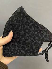 New Elegant Rose Jacquard Ladies Face Mask, Exclusive Wind-Proof, Warm, Breathable 3D Mask, Can Modify Face Shape, High-End Fashion Stereo Mask - Multicolor - View 11