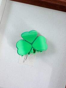 St. Patrick's Day Acrylic Hair Clip, Cute Claw Clip Barrette With Clover Design, Fresh And Creative Hair Accessory Women Hair Clips Casual Hair Claws Fashion Hair Clutch Elegant Hair Jaw Clip - Multicolor - View 15