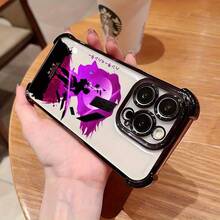 Funda de Teléfono de Anime de Moda Hunter, Compatible con iPhone 16 15 14 13 12 11 Pro Max X XR XSMAX 8 7 Plus, Funda Trasera Transparente Suave a Prueba de Golpes - Colores mezclados - Ver 6