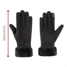 1 Pair Women's Thick Warm Winter Gloves, New Cute Student Cycling Warm Gloves - Multicolor - View 4