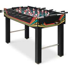 48in Competition Sized Foosball Table, Arcade Soccer Table For Home, Game Room, W/ 2 Balls, 2 Cup Holders - Black - View 7