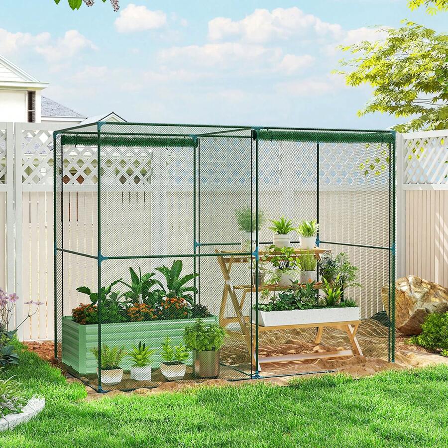 HOMEFISH Walk-In Crop Cage - 綠色 - 查看 1