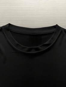Camiseta de algodón de 180g para hombre, de manga corta y estilo casual - camiseta de verano transpirable con cuello redondo, con un moderno estampado de Ingeniero Canadiense, lavable aáquina, de corte regular, adecuada para uso casual, para desplazamientos diarios, uso casual de verano, versátil para uso en el hogar y adecuada para paseos al aire libre. Sencilla y versátil, apta para todos, estilo moderno y exclusivo, la primera opción para parejas. - Negro - Ver 2
