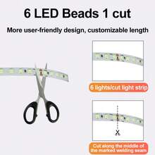 1 rouleau de 10 m/32,8 pi de bande lumineuse à LED bleue glacée basse tension 24 V, ruban adhésif à LED, lampe linéaire de couleur, 120 LED/m, éclairage d'armoire, convient à l'éclairage de décoration de la maison (nécessite un transformateur/alimentation 24 V) - 24V (sans alimentation) - Voir 6