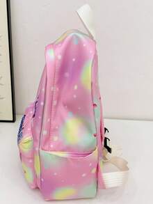 Ba lô Stitch Unicorn Rainbow - Ba lô màu hồng và tím dễ thương dùng hàng ngày, phù hợp cho trường học và du lịch - Ba lô hình nhân vật Lilo & Stitch đáng yêu, dung tích lớn với túi bên hông - Món quà độc đáo dành cho người hâm mộ và học sinh - Nhiều màu - Xem 5