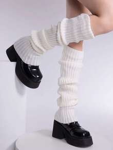 70cm Yoga Leg Warmers For Women, Knitted Thigh High Leg Warmers, Warm Over The Knee Leg Warmers, Thick Leg Warmers For Autumn/Winter