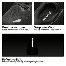 Hands-Free Slip-On Sneakers For Women – All-Day Comfort For Walking, Running, Gym & Athletic Wear Comfortable Women's Walking Shoes With Cushioning ActiveBreeze Non-Slip Running And Tennis Sneakers | Breathable Athletic Shoes For Gym Workouts - Black - View 9
