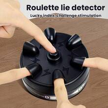 迷你震动轮盘测谎仪减压手指恶作剧游戏，桌面减压游戏，家庭聚会游戏 - 彩色 - 查看 3