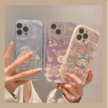 Funda para 17/16/15/14/13/12/11 Sanrio Kuromi Cinnamoroll My Melody de silicona suave - S20312 - Ver 1