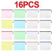Waterproof PVC Document Wallets Files Folder Zip Lock Bags Pouch Office A4 - Multicolor - View 10