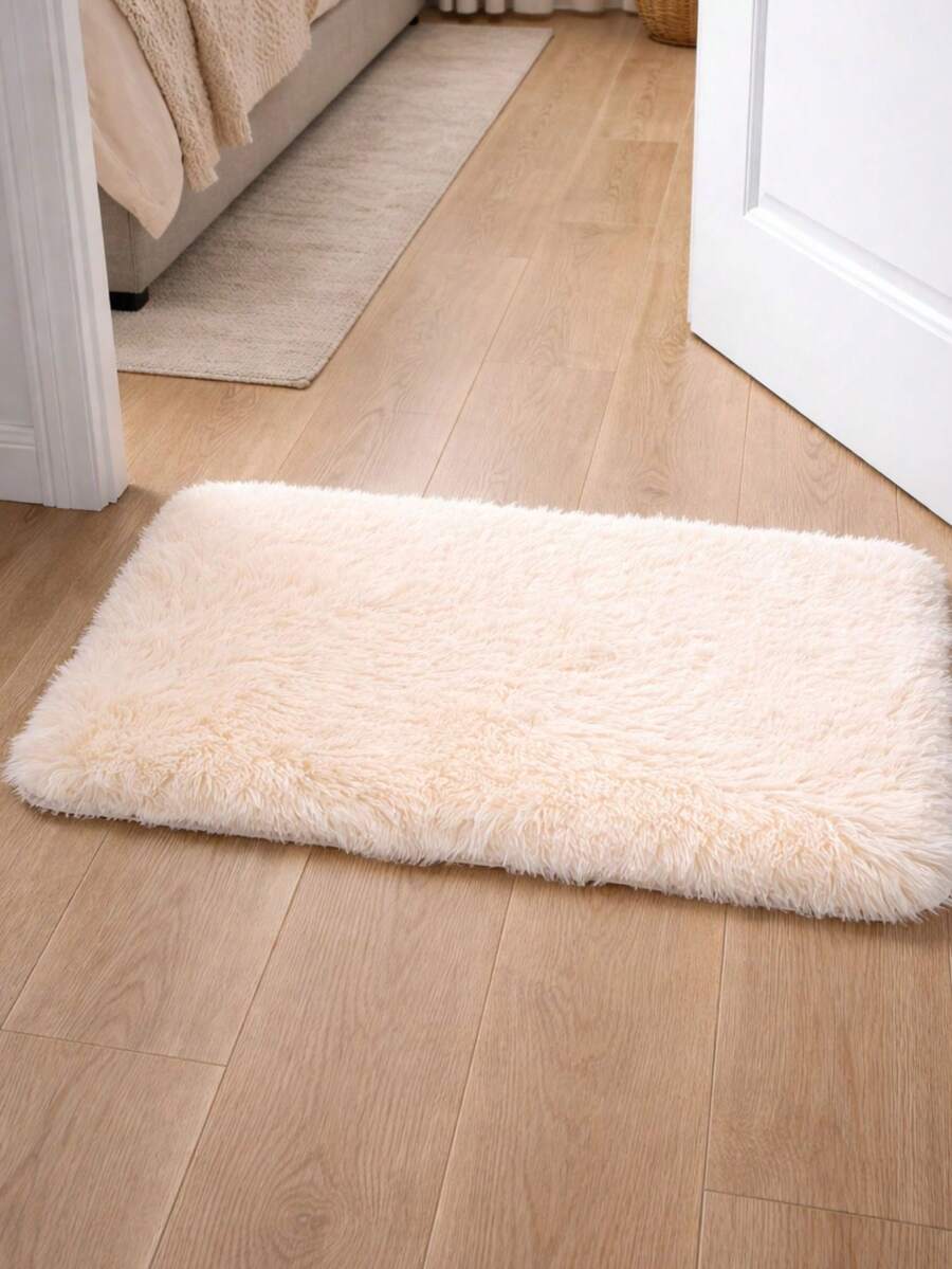 Shaggy Rug 40x60cm Rectangular Color Options - Hellbeige - Übersicht 1