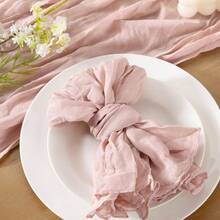 Socomi - Juego de 24 servilletas de gasa para otoño Acción de Gracias diseño bohemio lavables para boda fiesta baby shower decoración de fiesta de cumpleaños - Polvo rosa - Ver 2