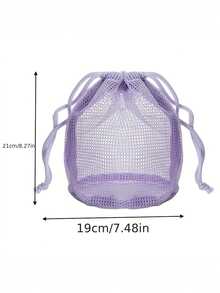 Túi lưới nhanh khô, túi đựng mỹ phẩm và đồ dùng vệ sinh cá nhân có dây rút, túi đựng dầu gội đầu trong phòng tắm, túi đựng mỹ phẩm, túi đựng đồ dùng vệ sinh cá nhân thoáng khí và thoát nước, túi lưới cầm tay, túi thoát nước, túi nhỏ, túi đựng đồ trang điểm, vật dụng cần thiết khi đi du lịch. - Nhiều màu - Xem 5