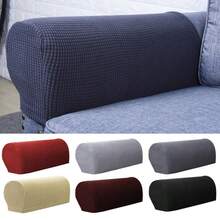 2X Pair (=4pcs) Stretch Sofa Arm Slipcover Armrest Couch Cover Protector Removal Elastic Covers - 彩色 - 查看 2