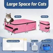 Cat Litter Box - Large-rosado - View 2