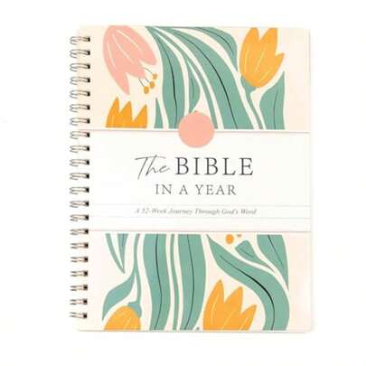 52-Week Bible Study Journal For Women: A Guided Daily Devotional Planner With Scripture, Prayer Prompts & Reflection Questions | Spiral Bound Hardcover, Undated One-Year Reading Plan