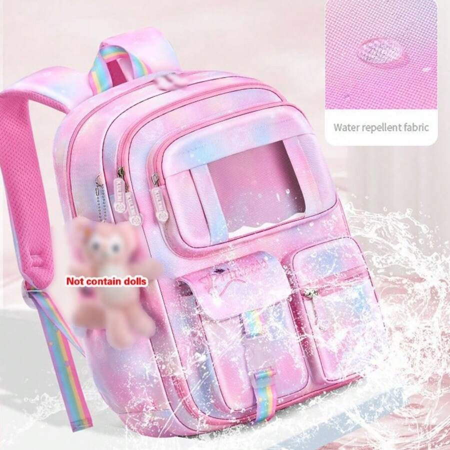 Large Capacity Backpack School Bag Rucksack Waterproof Backpacks For Kids Girls - Pink - View 1
