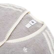 Adidas Jaket Sweatshirt Rajut Kasual Nyaman Sporty Wanita CRFT, KT3170 - abu-abu murni - View 3