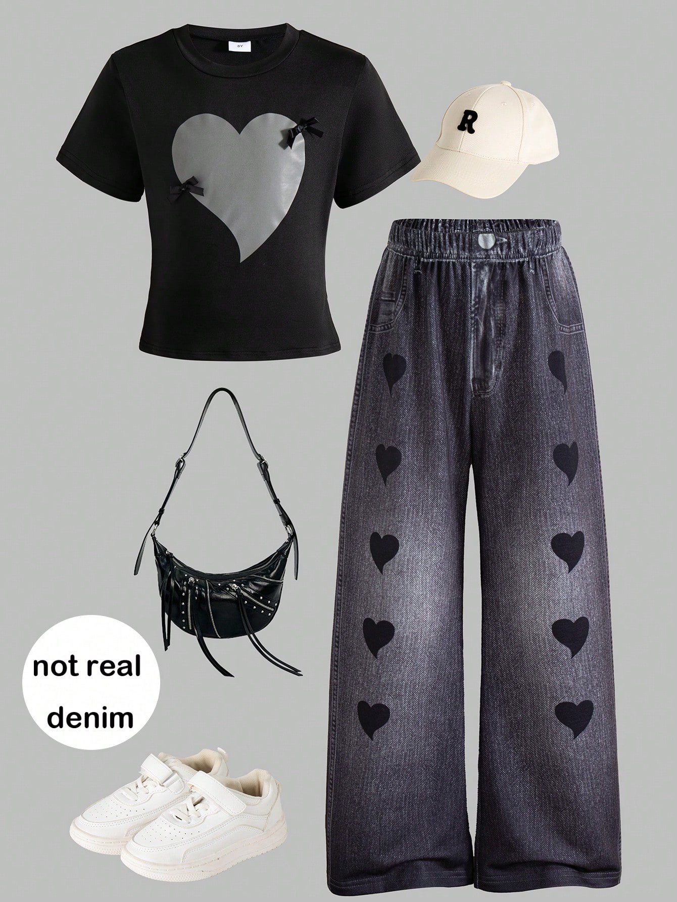 مجموعة من قطعتين للبنات، تتكون من ملابس علوية كاجو...